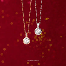Load image into Gallery viewer, Himari zircon round pendant necklace
