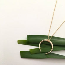 Load image into Gallery viewer, Rayssa handmade hammered moon necklaces
