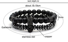 Load image into Gallery viewer, Skull and Crown Bracelets