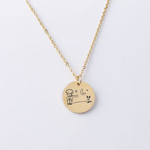 Load image into Gallery viewer, The Little Prince Under The Moon Stainless Steel Necklace