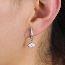 Load image into Gallery viewer, Dimitra evil eye charm earring