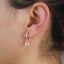 Load image into Gallery viewer, Dimitra evil eye charm earring
