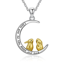 Load image into Gallery viewer, I Love You to The Moon and Back Necklace