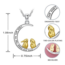 Load image into Gallery viewer, I Love You to The Moon and Back Necklace