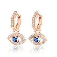 Load image into Gallery viewer, Anthousa evil eye earrings
