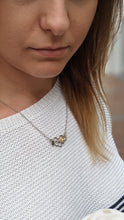 Load image into Gallery viewer, Maia honeycomb bee pendant necklace
