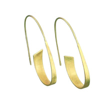 Load image into Gallery viewer, Lycia long thin hoop earrings
