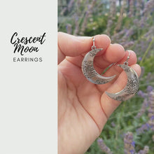 Load and play video in Gallery viewer, Crescent Moon Earrings
