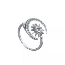 Load image into Gallery viewer, Agata moon star ring
