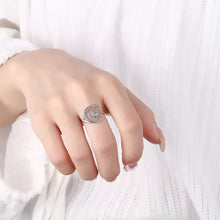 Load image into Gallery viewer, Agata moon star ring
