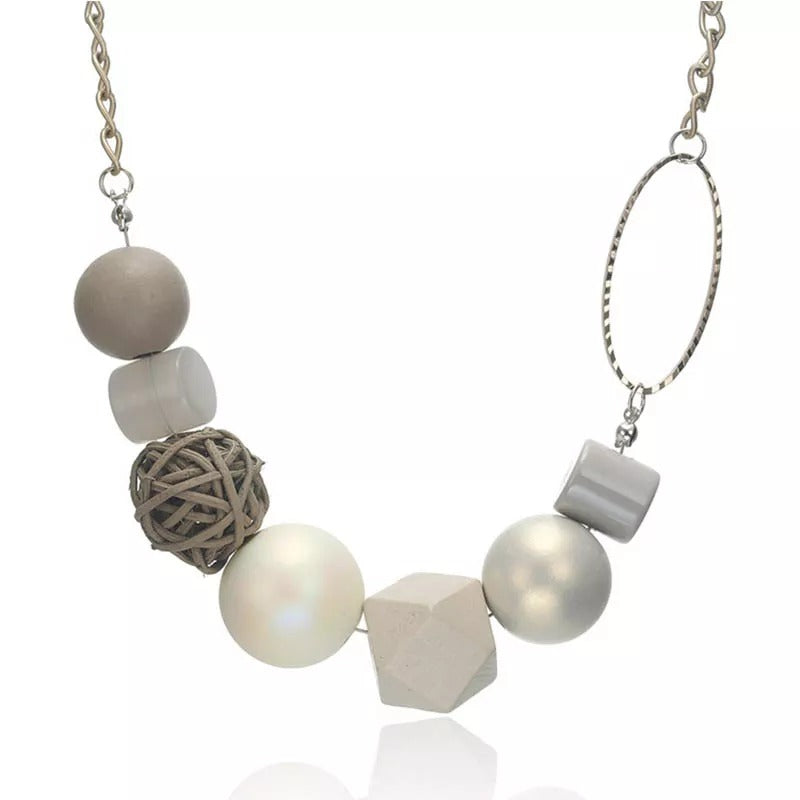 Sere handmade wooden beads necklace