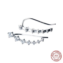 Load image into Gallery viewer, Paula silver clip earrings
