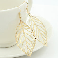 Load image into Gallery viewer, Maia leaf earrings
