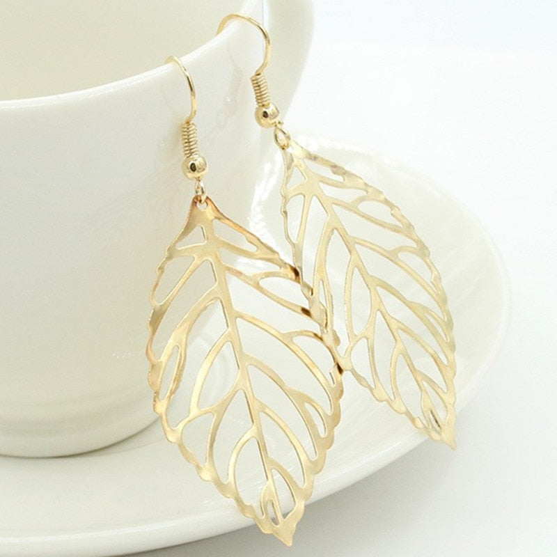 Maia leaf earrings