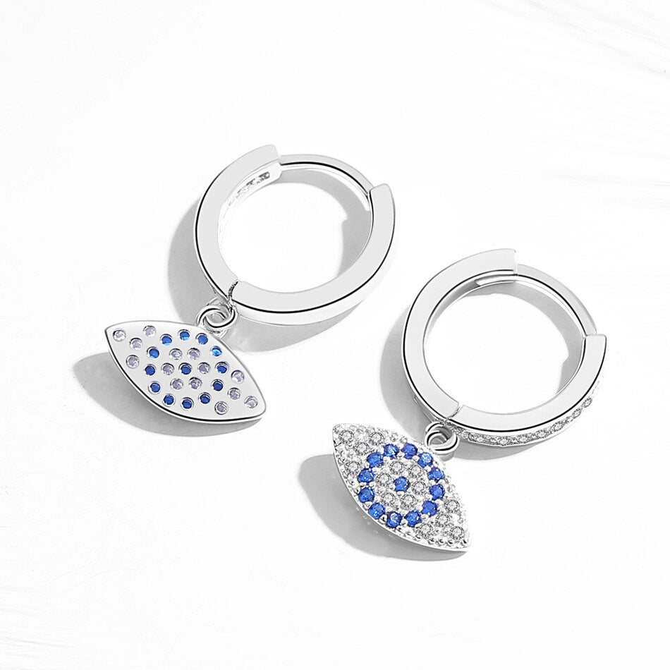 Eudokia evil eye drop earrings