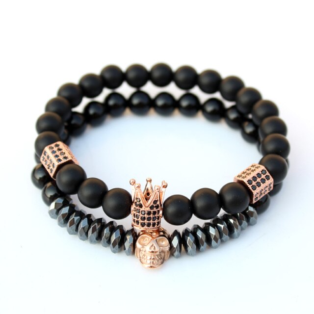 Skull and Crown Bracelets