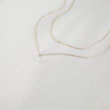 Load image into Gallery viewer, Yua double layer pearl pendant necklace
