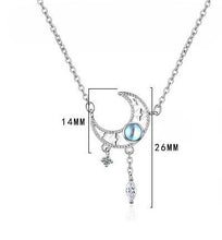 Load image into Gallery viewer, Agadir star moon charm pendants necklace
