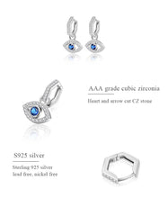 Load image into Gallery viewer, Anthousa evil eye earrings
