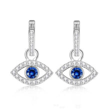 Load image into Gallery viewer, Anthousa evil eye earrings
