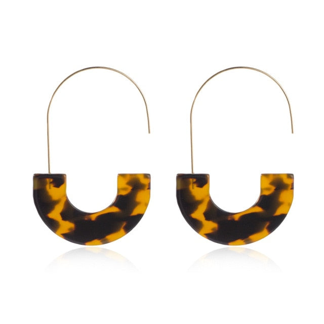 Ingrid tortoiseshell acrylic earrings