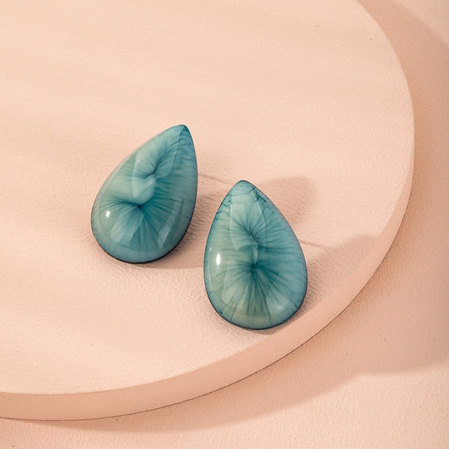 Maryjoanne Acrylic Stone Earrings