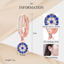 Load image into Gallery viewer, Akylina evil eye drop earrings
