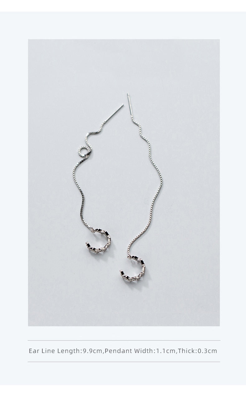 Linda long drop earrings