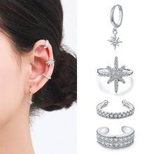 Load image into Gallery viewer, Milky way ear cuff clip earrings
