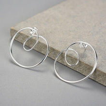 Load image into Gallery viewer, Malika spiral twisted stud earrings
