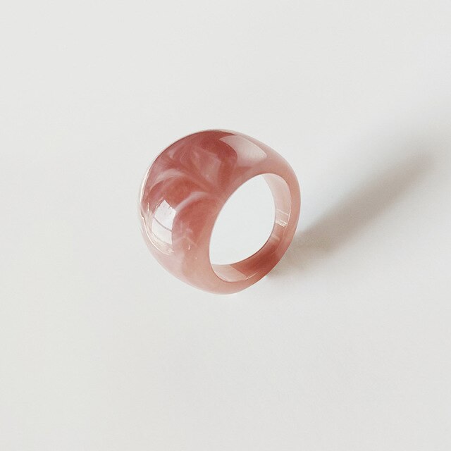 Ella dark pink ring