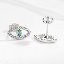 Load image into Gallery viewer, Ariadne evil eye stud earrings
