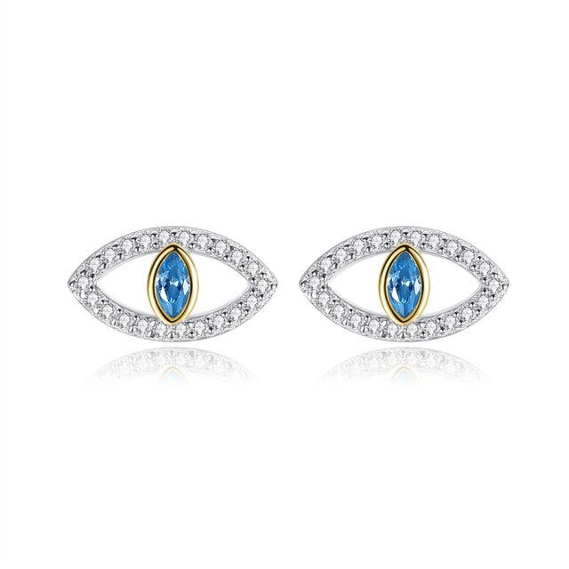 Ariadne evil eye stud earrings