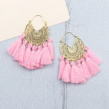 Load image into Gallery viewer, Zahra big tassel earrings
