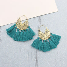 Load image into Gallery viewer, Zahra big tassel earrings
