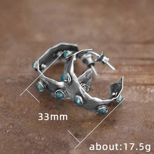 Load image into Gallery viewer, Lavinia hoop earrings
