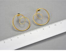 Load image into Gallery viewer, Malika spiral twisted stud earrings
