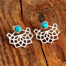 Load image into Gallery viewer, Harper turquoise stud earrings
