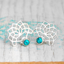 Load image into Gallery viewer, Harper turquoise stud earrings
