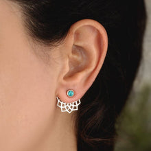 Load image into Gallery viewer, Harper turquoise stud earrings
