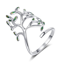 Load image into Gallery viewer, Valeryia green leaves ring
