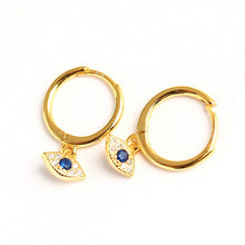 Load image into Gallery viewer, Radmilla evil eye earring
