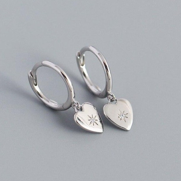 Clem heart star earring