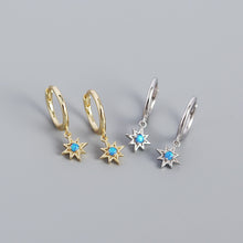 Load image into Gallery viewer, Virginia turquoise star earrings
