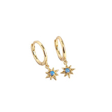 Load image into Gallery viewer, Virginia turquoise star earrings
