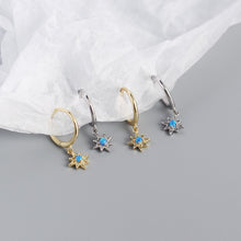 Load image into Gallery viewer, Virginia turquoise star earrings
