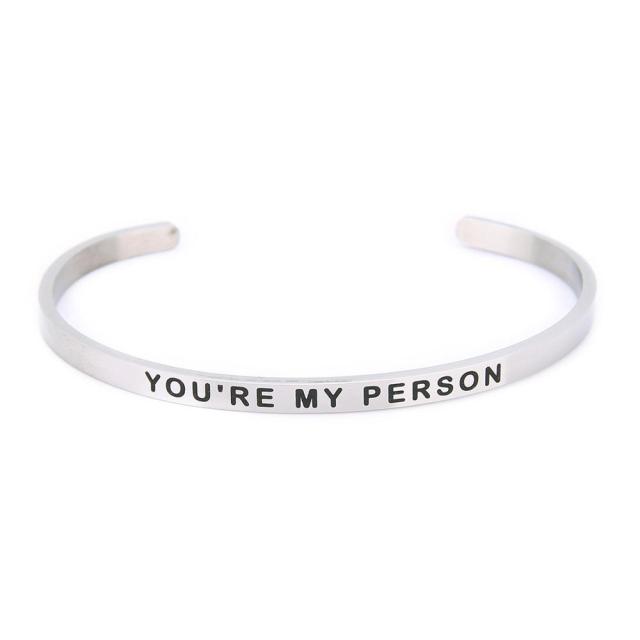 You are my person bangle